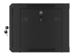 SZAFA INSTALACYJNA RACK WISZĄCA 19" 6U 600X450 CZARNA DRZWI METALOWE LANBERG (FLAT PACK)