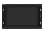 SZAFA INSTALACYJNA RACK WISZĄCA 19" 6U 600X450 CZARNA DRZWI METALOWE LANBERG (FLAT PACK)