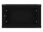 SZAFA INSTALACYJNA RACK WISZĄCA 19" 6U 600X450 CZARNA DRZWI PERFOROWANE LANBERG (FLAT PACK)