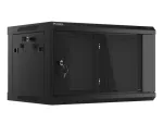 SZAFA INSTALACYJNA RACK WISZĄCA 19" 6U 600X450 CZARNA LANBERG (FLAT PACK) V2