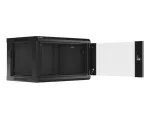 SZAFA INSTALACYJNA RACK WISZĄCA 19" 6U 600X450 CZARNA LANBERG (FLAT PACK) V2