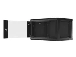 SZAFA INSTALACYJNA RACK WISZĄCA 19" 6U 600X450 CZARNA LANBERG (FLAT PACK) V2