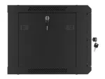 SZAFA INSTALACYJNA RACK WISZĄCA 19" 6U 600X450 CZARNA LANBERG (FLAT PACK) V2