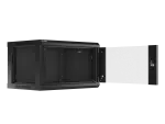 SZAFA INSTALACYJNA RACK WISZĄCA 19" 6U 600X450 CZARNA LANBERG (FLAT PACK) V2