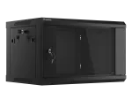 SZAFA INSTALACYJNA RACK WISZĄCA 19" 6U 600X450 CZARNA LANBERG (FLAT PACK) V2