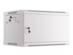 SZAFA INSTALACYJNA RACK WISZĄCA 19" 6U 600X450 SZARA DRZWI METALOWE LANBERG (FLAT PACK)