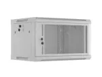 SZAFA INSTALACYJNA RACK WISZĄCA 19" 6U 600X450 SZARA DRZWI PERFOROWANE LANBERG (FLAT PACK)