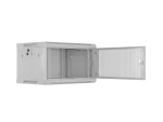 SZAFA INSTALACYJNA RACK WISZĄCA 19" 6U 600X450 SZARA DRZWI PERFOROWANE LANBERG (FLAT PACK)
