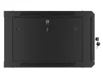 SZAFA INSTALACYJNA RACK WISZĄCA 19" 6U 600X600 CZARNA DRZWI METALOWE LANBERG (FLAT PACK)