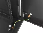 SZAFA INSTALACYJNA RACK WISZĄCA 19" 6U 600X600 CZARNA DRZWI METALOWE LANBERG (FLAT PACK)