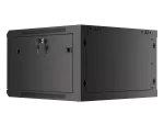 SZAFA INSTALACYJNA RACK WISZĄCA 19" 6U 600X600 CZARNA DRZWI METALOWE LANBERG (FLAT PACK)