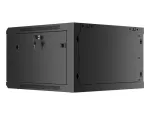 SZAFA INSTALACYJNA RACK WISZĄCA 19" 6U 600X600 CZARNA LANBERG (FLAT PACK) V2