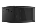 SZAFA INSTALACYJNA RACK WISZĄCA 19" 6U 600X600 CZARNA LANBERG (FLAT PACK) V2