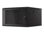 SZAFA INSTALACYJNA RACK WISZĄCA 19" 6U 600X600 CZARNA LANBERG (FLAT PACK) V2