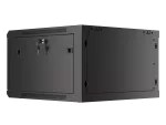 SZAFA INSTALACYJNA RACK WISZĄCA 19" 6U 600X600 CZARNA LANBERG (FLAT PACK) V2