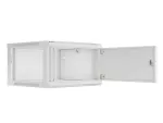 SZAFA INSTALACYJNA RACK WISZĄCA 19" 6U 600X600 SZARA DRZWI METALOWE LANBERG (FLAT PACK)