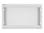 SZAFA INSTALACYJNA RACK WISZĄCA 19" 6U 600X600 SZARA DRZWI METALOWE LANBERG (FLAT PACK)