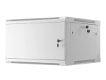 SZAFA INSTALACYJNA RACK WISZĄCA 19" 6U 600X600 SZARA DRZWI METALOWE LANBERG (FLAT PACK)