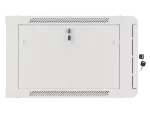 SZAFA INSTALACYJNA RACK WISZĄCA 19" 6U 600X600 SZARA DRZWI METALOWE LANBERG (FLAT PACK)