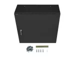 SZAFA INSTALACYJNA RACK WISZĄCA 19" 6U+3U 540X200 NISKOPROFILOWA CZARNA LANBERG (ZŁOŻONA)