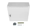 SZAFA INSTALACYJNA RACK WISZĄCA 19" 6U+3U 540X200 NISKOPROFILOWA SZARA LANBERG (ZŁOŻONA)