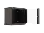 SZAFA INSTALACYJNA RACK WISZĄCA 19" 9U 540X350 CZARNA DRZWI PRZESZKLONE LANBERG (FLAT PACK)