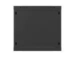 SZAFA INSTALACYJNA RACK WISZĄCA 19" 9U 540X350 CZARNA DRZWI PRZESZKLONE LANBERG (FLAT PACK)