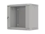 SZAFA INSTALACYJNA RACK WISZĄCA 19" 9U 540X350 SZARA DRZWI PRZESZKLONE LANBERG (FLAT PACK)