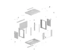 SZAFA INSTALACYJNA RACK WISZĄCA 19" 9U 540X350 SZARA DRZWI PRZESZKLONE LANBERG (FLAT PACK)