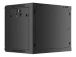 SZAFA INSTALACYJNA RACK WISZĄCA 19" 9U 600X450 CZARNA DRZWI METALOWE LANBERG (FLAT PACK)
