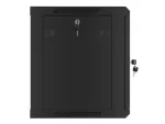 SZAFA INSTALACYJNA RACK WISZĄCA 19" 9U 600X450 CZARNA DRZWI METALOWE LANBERG (FLAT PACK)