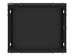 SZAFA INSTALACYJNA RACK WISZĄCA 19" 9U 600X450 CZARNA DRZWI METALOWE LANBERG (FLAT PACK)