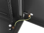 SZAFA INSTALACYJNA RACK WISZĄCA 19" 9U 600X450 CZARNA DRZWI METALOWE LANBERG (FLAT PACK)
