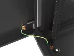 SZAFA INSTALACYJNA RACK WISZĄCA 19" 9U 600X450 CZARNA DRZWI METALOWE LANBERG (FLAT PACK)