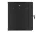 SZAFA INSTALACYJNA RACK WISZĄCA 19" 9U 600X450 CZARNA DRZWI METALOWE LANBERG (FLAT PACK)