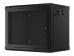 SZAFA INSTALACYJNA RACK WISZĄCA 19" 9U 600X450 CZARNA DRZWI PERFOROWANE LANBERG (FLAT PACK)
