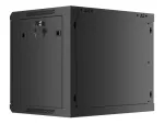 SZAFA INSTALACYJNA RACK WISZĄCA 19" 9U 600X450 CZARNA DRZWI PERFOROWANE LANBERG (FLAT PACK)