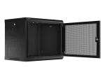 SZAFA INSTALACYJNA RACK WISZĄCA 19" 9U 600X450 CZARNA DRZWI PERFOROWANE LANBERG (FLAT PACK)