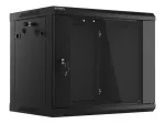 SZAFA INSTALACYJNA RACK WISZĄCA 19" 9U 600X450 CZARNA LANBERG (FLAT PACK) V2
