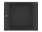 SZAFA INSTALACYJNA RACK WISZĄCA 19" 9U 600X450 CZARNA LANBERG (FLAT PACK) V2