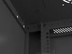 SZAFA INSTALACYJNA RACK WISZĄCA 19" 9U 600X450 CZARNA LANBERG (FLAT PACK) V2