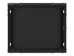SZAFA INSTALACYJNA RACK WISZĄCA 19" 9U 600X450 CZARNA LANBERG (FLAT PACK) V2