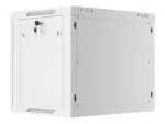 SZAFA INSTALACYJNA RACK WISZĄCA 19" 9U 600X450 SZARA DRZWI METALOWE LANBERG (FLAT PACK)