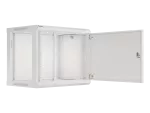 SZAFA INSTALACYJNA RACK WISZĄCA 19" 9U 600X450 SZARA DRZWI METALOWE LANBERG (FLAT PACK)