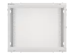 SZAFA INSTALACYJNA RACK WISZĄCA 19" 9U 600X450 SZARA DRZWI METALOWE LANBERG (FLAT PACK)