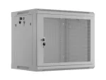 SZAFA INSTALACYJNA RACK WISZĄCA 19" 9U 600X450 SZARA DRZWI PERFOROWANE LANBERG (FLAT PACK)