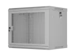 SZAFA INSTALACYJNA RACK WISZĄCA 19" 9U 600X450 SZARA DRZWI PERFOROWANE LANBERG (FLAT PACK)