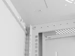 SZAFA INSTALACYJNA RACK WISZĄCA 19" 9U 600X450 SZARA DRZWI PERFOROWANE LANBERG (FLAT PACK)