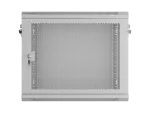 SZAFA INSTALACYJNA RACK WISZĄCA 19" 9U 600X450 SZARA DRZWI PERFOROWANE LANBERG (FLAT PACK)