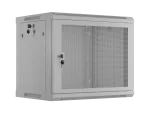 SZAFA INSTALACYJNA RACK WISZĄCA 19" 9U 600X450 SZARA DRZWI PERFOROWANE LANBERG (FLAT PACK)